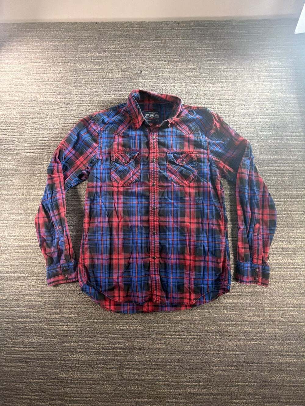 American Eagle Outfitters Vintage Fit Plaid Western Shirt Size M